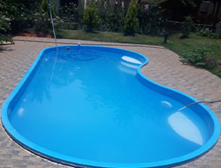 Fiberglass Bean Shape Swimming Pool Manufacturer in Chennai